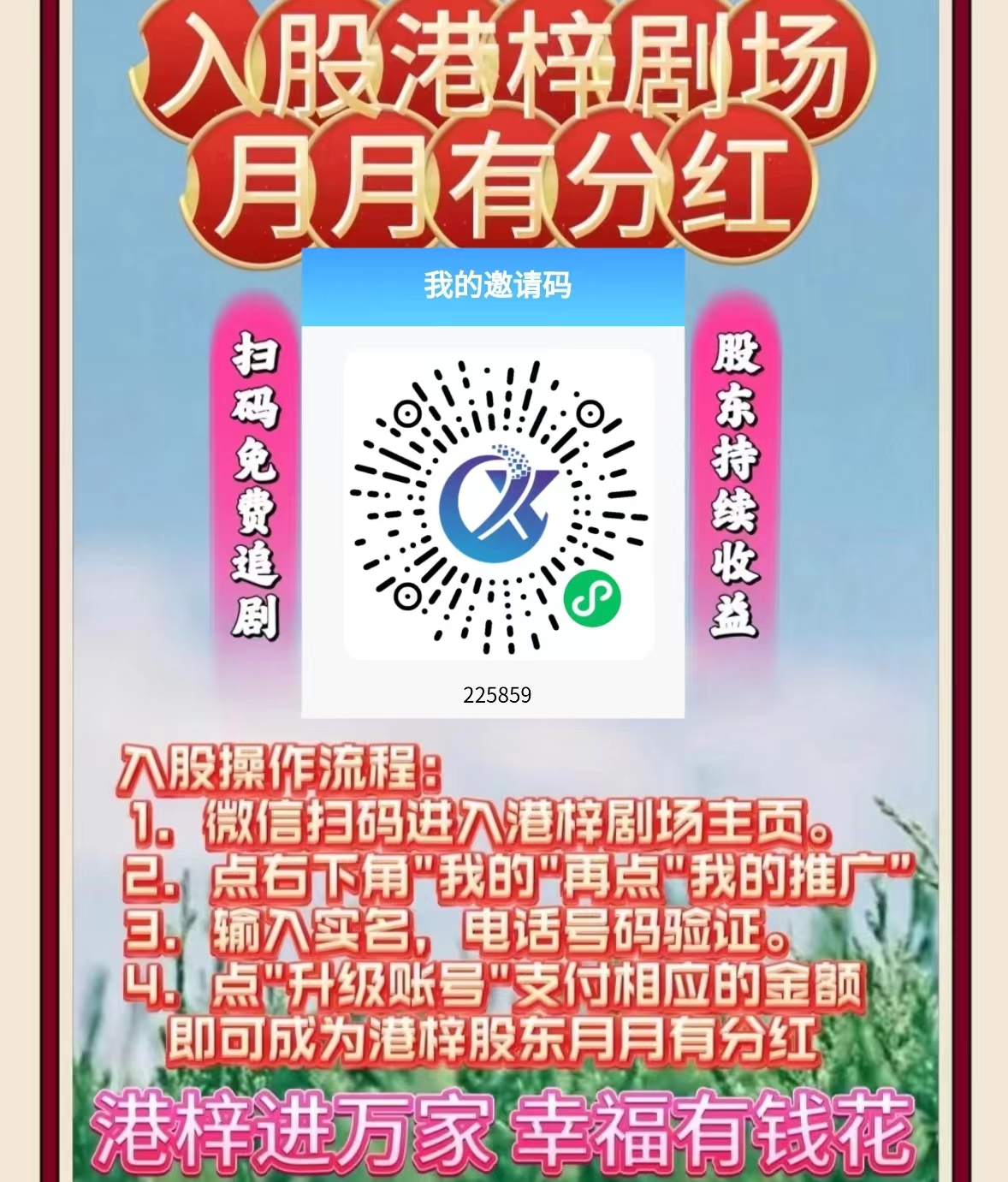 每月公红三次，日入三位数，不推广，不做任务！