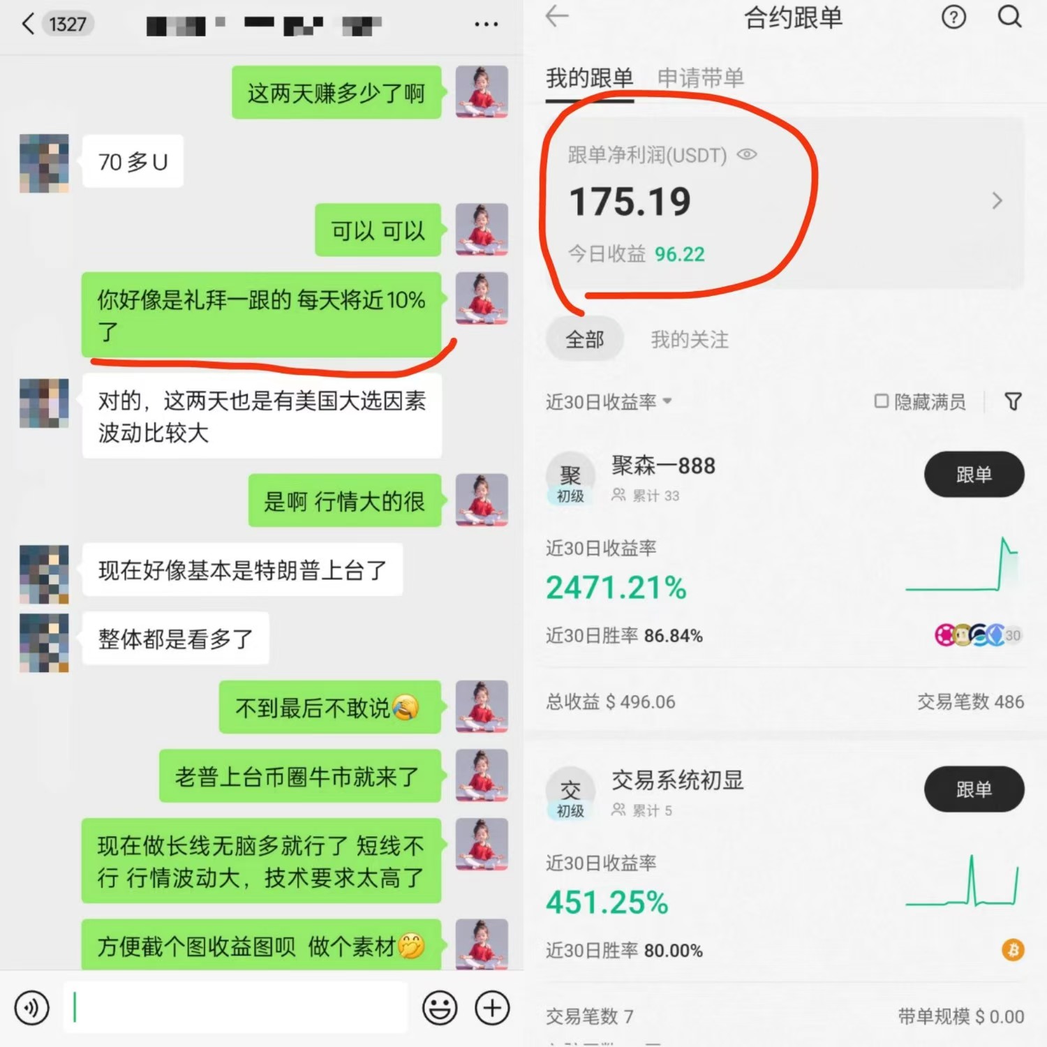17年交以所 一键跟单撸叨 日收益5-10% 带固定止损不用担心爆仓 随时可变现 17年交以所 一键跟单撸叨 日收益5-10% 带固定止损不用担心爆仓 随时可变现