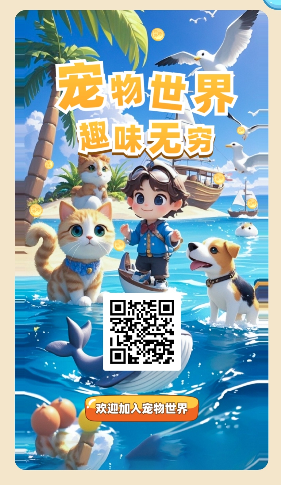 《宠物世界》扶持对接 免费零撸 72罐头玩法最润 《宠物世界》扶持对接 免费零撸 72罐头玩法最润