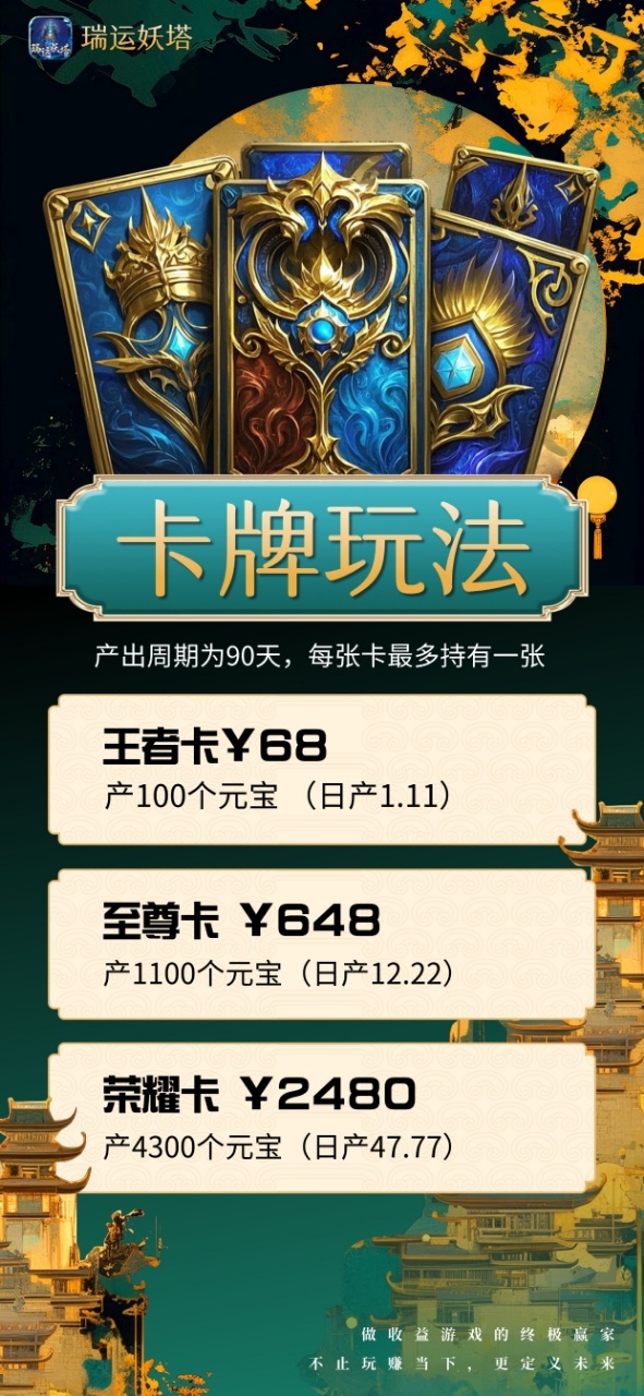 《瑞运妖塔》扶持置顶 对接全网 即将上线！
