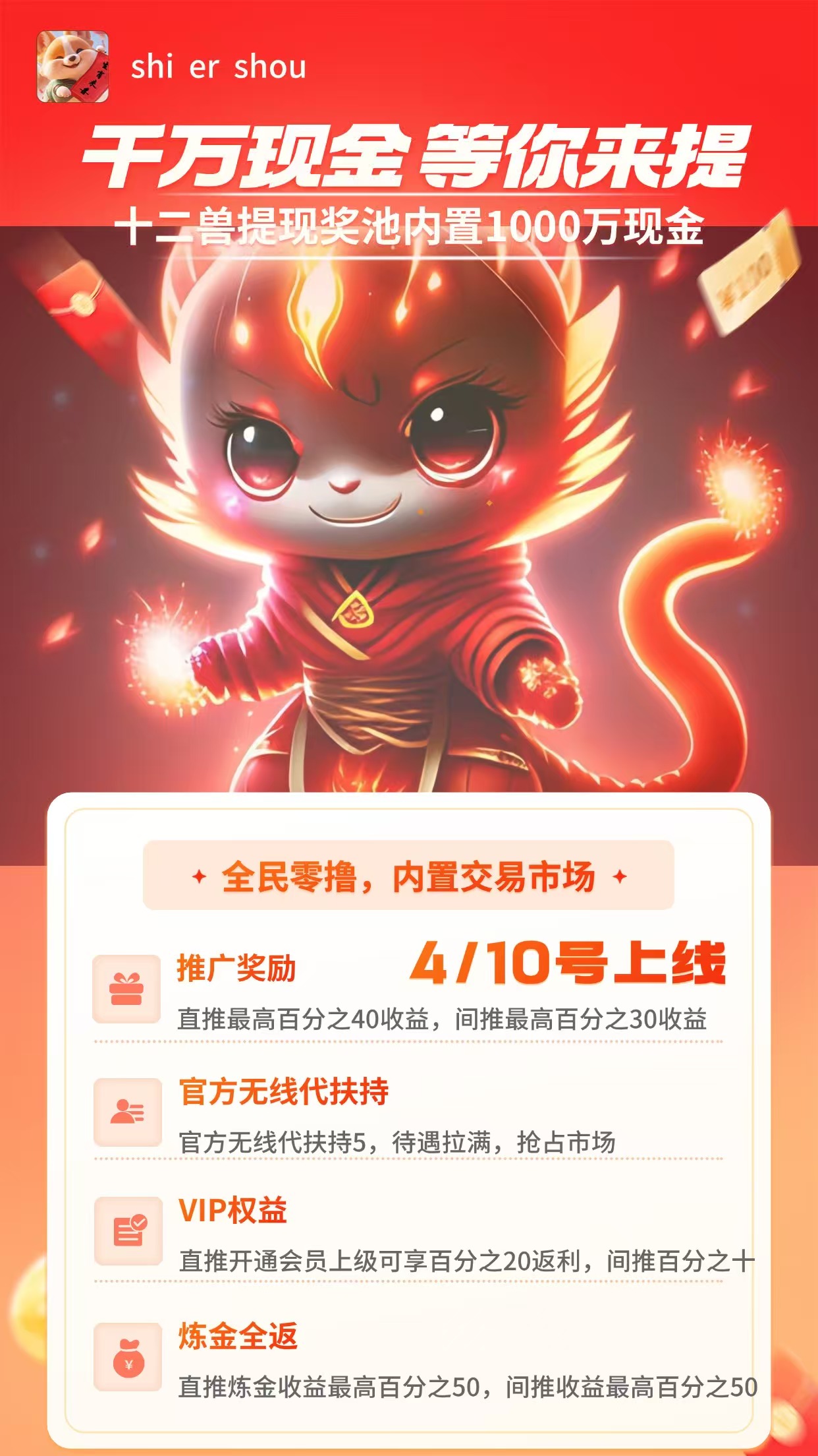 《十二兽》扶持置顶 对接全网 即将上线！