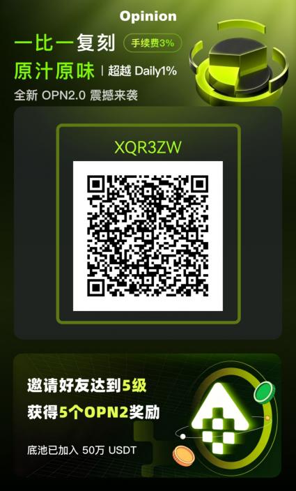 OPN零撸爬墙火爆注册中，daily1%升级版，2026天花板项目