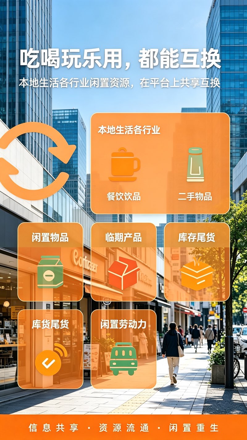 咱俩换，让你的闲置物品与闲置服务变米，注册就是平台合伙人，拿分红！